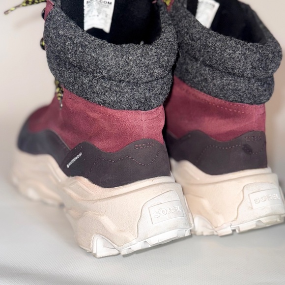SOREL Kinetic Breakthru Conquest Waterproof Sneaker Boots Cider/ Bloodstone 11 - Picture 7 of 15